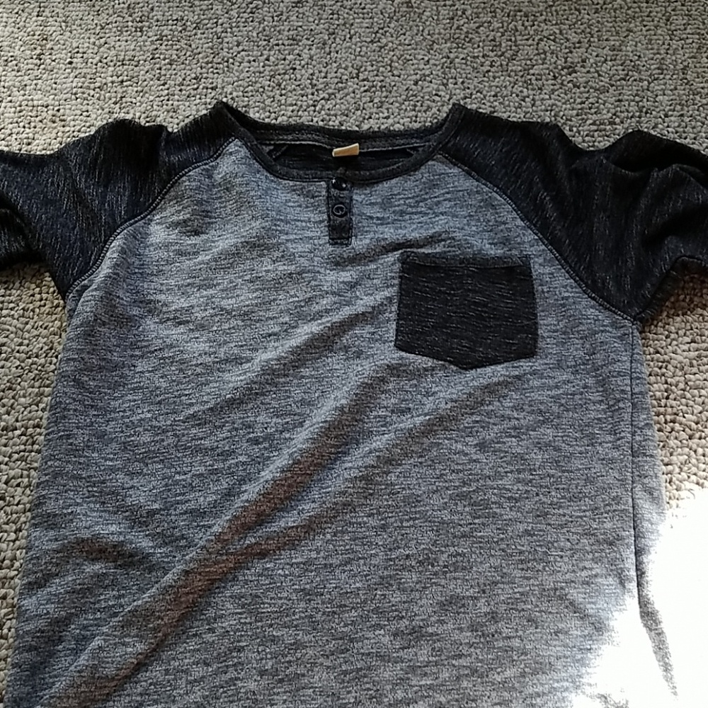 Rustic Blue long sleeve T shirt